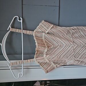 Vintage ladies handmade dress blue multi colored